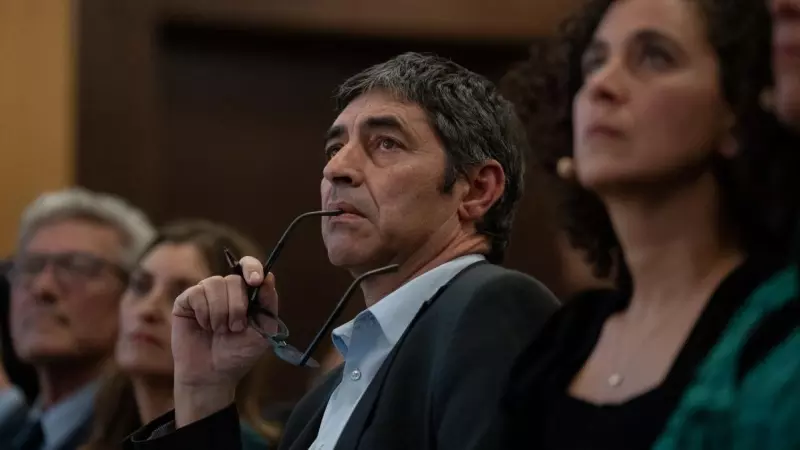 Josep Lluís Trapero asiste a una conferencia en CaixaForum, a 12 de diciembre de 2023, en Barcelona.