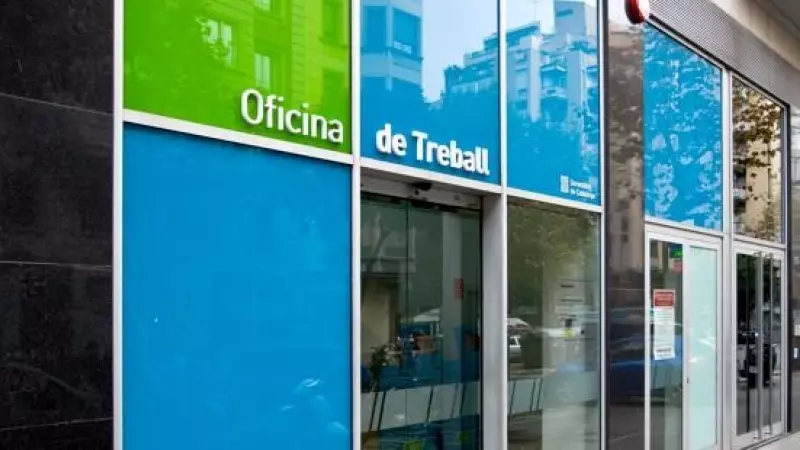 Oficina del Servei Públic d’Ocupació de Catalunya (SOC) al carrer Sepúlveda, a Barcelona