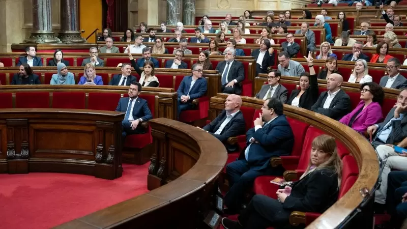 Sesión plenaria en el Parlament de Catalunya, a 25 de octubre de 2023.