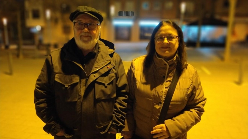 25/01/2024 - Josep i Maribel Ferrándiz, supervivents de tortures durant el franquisme, a Nou Barris.