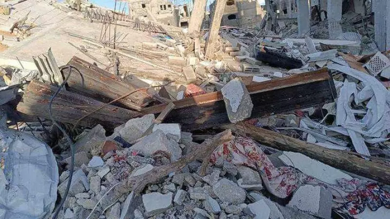 Restos de la casa de Mohammed tras el bombardeo de Israel en el norte de la Franja de Gaza.