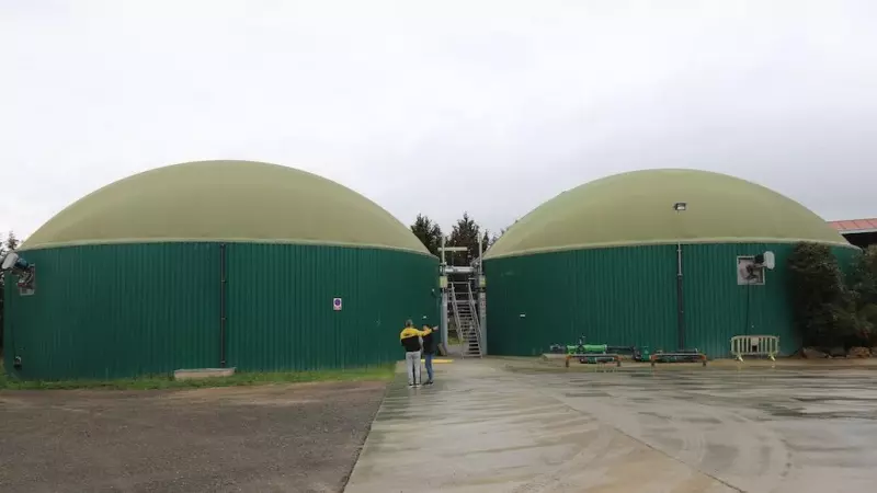 Una planta de biogas al municipi gironí de Vilobí d'Onyar.