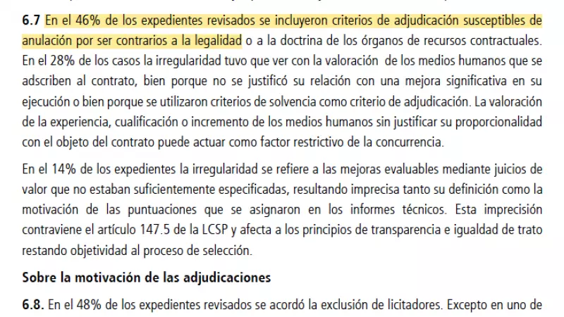 11/4/24 Detalle del informe del Consello de Contas de Galicia.