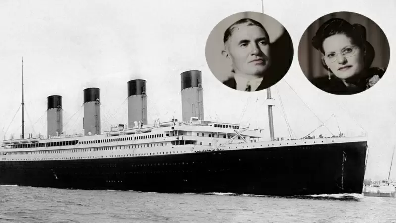 Julián Padró y Florentina Durán, dos de los supervivientes españoles del Titanic.