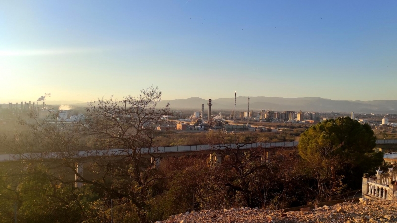 Una vista del polígon petroquímic de Tarragona.