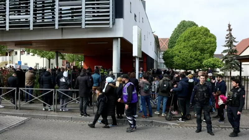 La escuela francesa donde ha tenido lugar el ataque, a 18 de abril de 2024.