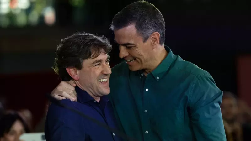 Eneko Andueza y Pedro Sánchez