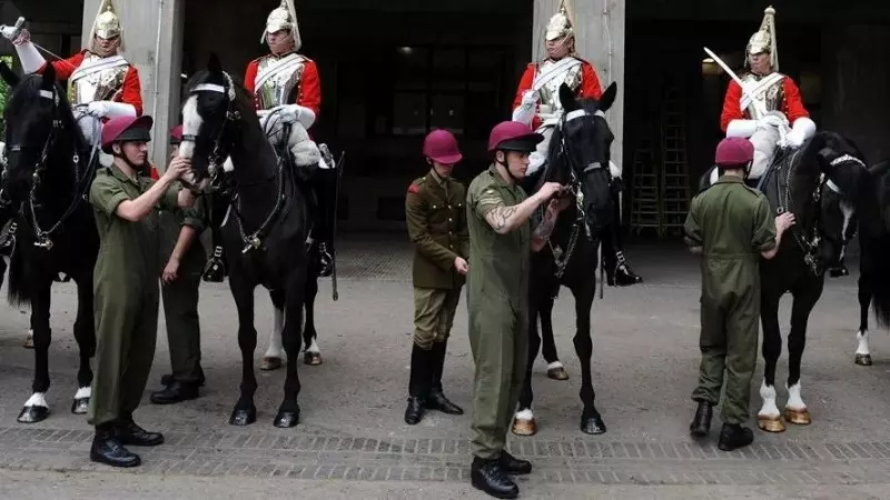 Inspección de la Caballería Real en los cuarteles de Hyde Park en Londres, en una imagen de archivo.