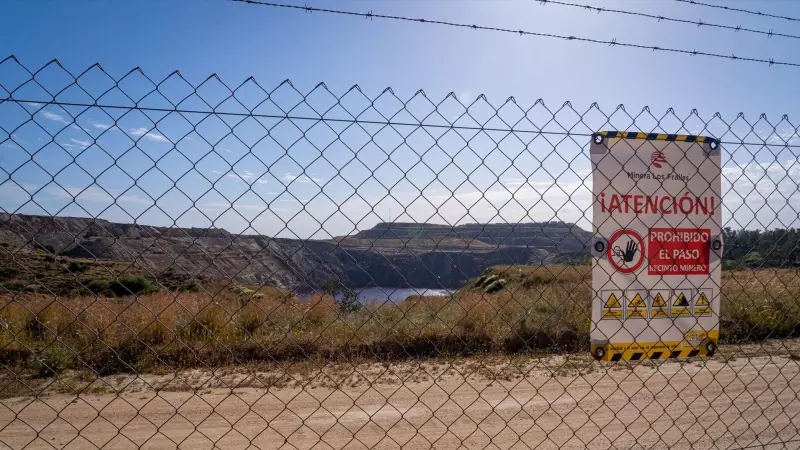 Zona minera de Aznalcollar, en abril de 2023, en Sevilla.