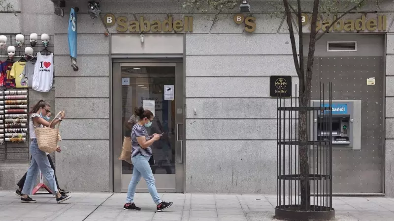 Oficina del Banco Sabadell en Madrid. E.P./Eduardo Parra