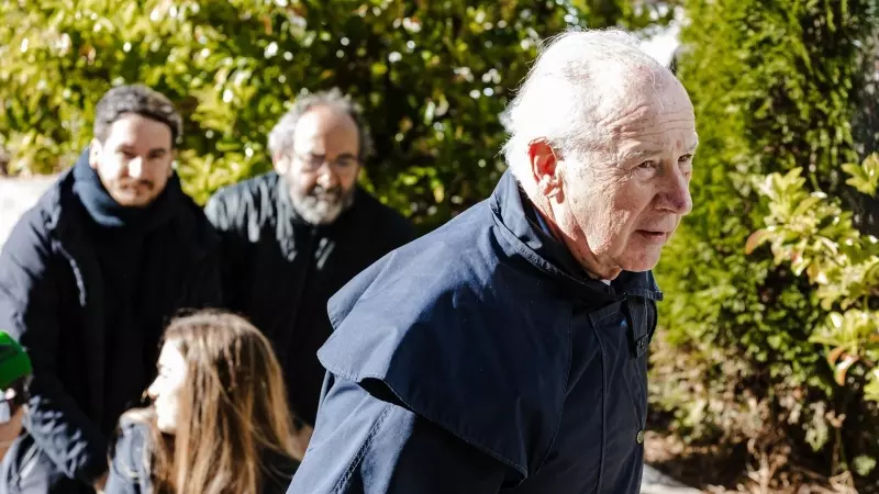 El exvicepresidente del Gobierno Rodrigo Rato a su llegada a un juicio en la Audiencia Provincial, a 10 de abril de 2024, en Madrid (España).