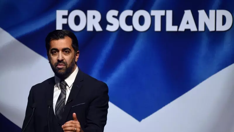 29/04/2024 El principal ministro escocés, Humza Yousaf, durante el acto del Partido Nacional Escocés (SNP), a 16 de marzo de 2024.