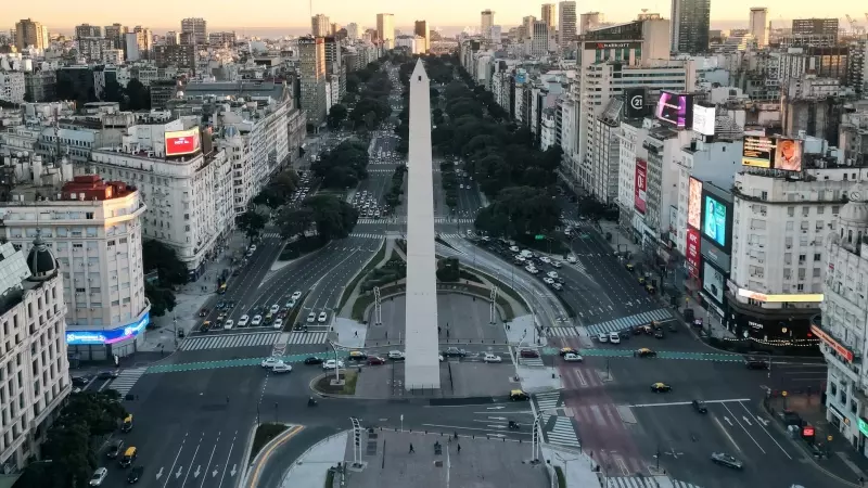 09/05/2024 Fotografía que muestra la avenida 9 de julio y el obelisco en Buenos Aires, a 09 de mayo de 2024.