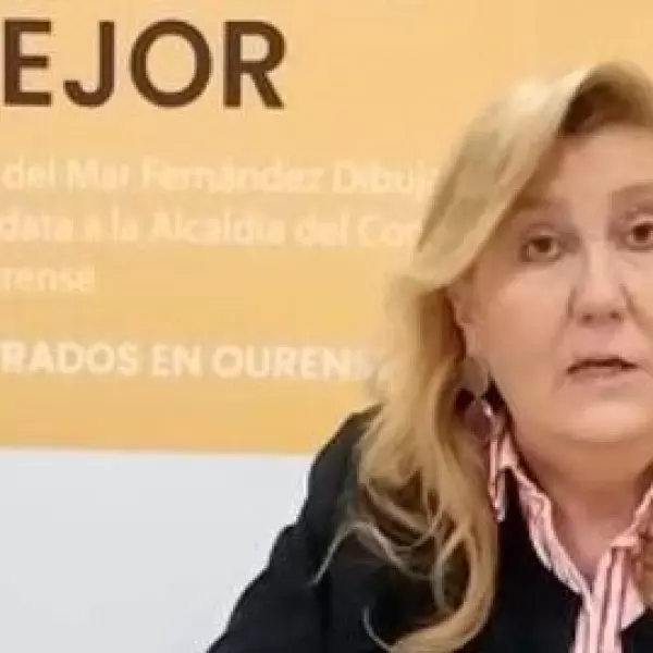23/5/23 María Dibuja, exconcejala de Democracia Ourensana (DO) y cabeza de lista de Coalición de Centro Democrático en Ourense.