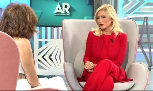 Cristina Cifuentes en una entrevista en El programa de Ana Rosa. / Telecinco