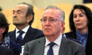 El antiguo presidente del grupo Pescanova Manuel Fernández de Sousa, en el banquillo de la Audiencia Nacional en San Fernando de Henares (Madrid). EFE/Fernando Alvarado