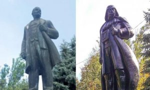 Estatua de darth Vader en Odesa