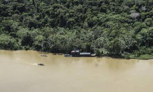 13/06/2022 Fotografía cedida por el Ejército brasileño que muestra una vista general de una zona selvática en el Valle del Javari, en el estado Amazonas (Brasil).