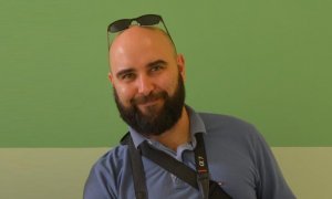 El periodista Pablo González en un viaje a Palestina en 2019