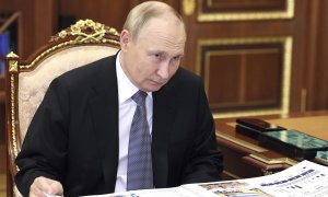El presidente de Rusia en una reunión en el Kremlin, en Moscú, a 18 de octubre de 2022.