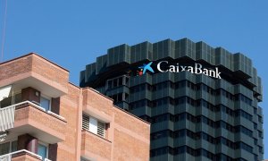 Vista de la sede de CaixaBank en la Avenida Diagonal de Barcelona. E.P./David Zorrakino