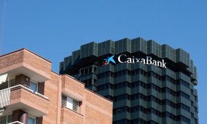 Vista de la sede de CaixaBank en la Avenida Diagonal de Barcelona. E.P./David Zorrakino