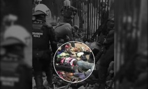 Una imagen del reportaje de investigación de Lighthouse Reports en la que se muestra que una persona falleció en el lado español del paso fronterizo de Barrio Chino