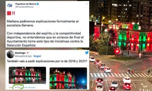El bochornoso ridículo del PP de Murcia acusando al alcalde por los colores de Marruecos en un edificio cuando es la iluminación de todos los años