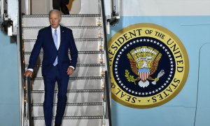 El presidente de EEUU, Joe Biden, llegando a un acto en México, a 3 de enero de 2023.