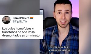 El repaso en un minuto de un activista LGTBI a los bulos de Ana Rosa Quintana con la ley trans
