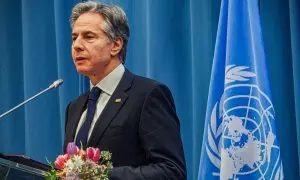 21/03/2024 El Secretario de Estado de EE.UU, Antony Blinken, interviene durante el 67º período de sesiones de la Comisión de la ONU, a 15 de marzo de 2024.