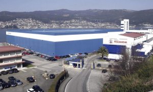 Sede de Pescanova en la localidad de Chapela, cerca de Vigo. EFE