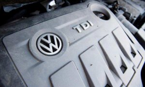 Un motor diesel EA189 de un Volkswagen Touran 2.0l TD que lleva el 'software' fraudulento.