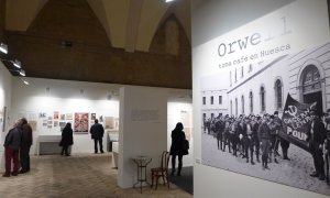 L'exposició sobre Orwell a Osca. JORDI DE MIGUEL