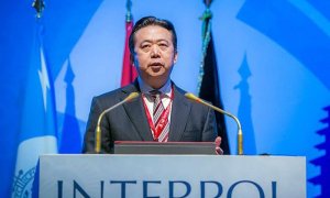 El presidente de la Interpol, el chino Hongwei Meng. / EFE