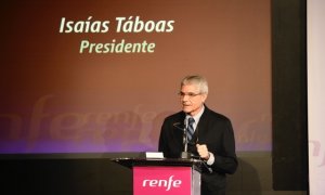 El presidente de Renfe, Isaías Táboas, en la presentación a os profesionales de la compañía de las líneas maestras del Plan Estratégico 2019-2023 E.P.