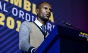 Eric Abidal durante un acto con el FC Barcelona. / Europa Press