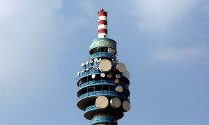 Torre de Mediaset en el barrio de Cologno Monzese, en Milan. REUTERS/Stefano Rellandini