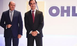 El  consejero delegado de OHL (i.), José Antonio Fernández Gallar, y el presidente de la constructora, Juan Villar-Mir Fuentes. E.P.