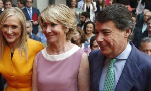 Tres expresidentes de Madrid imputados en el caso Púnica: Cristina Cifuentes, Esperanza Aguirre e Ignacio González. JAVIER LIZÓN | EFE