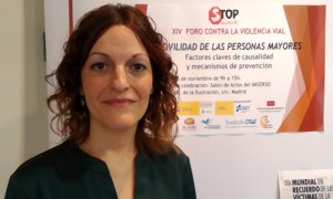 Gema Sánchez, víctima de un atropello y delegada en Madrid de Stop Accidentes. / HENRIQUE MARIÑO