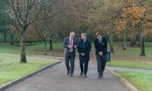 El lehendakari Iñigo Urkullu durante su visita al colegio Munabe, del Opus Dei. COLEGIO MUNABE