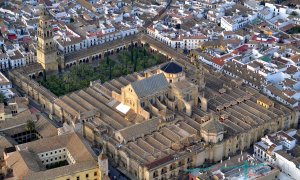 Vista de la Mezquita de Córdoba desde el aire. WIKIPEDIA