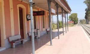 Estación de ferrocarril Puerto Lumbreras (Murcia). E.P.