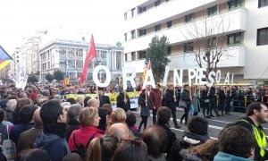 Manifestación en Bilbao por un cambio en la política penitenciaria para los presos de ETA. Twitter