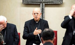 El cardenal, arzobispo de Valladolid y presidente de la Conferencia Episcopal Española, Ricardo Blázquez. / LUCA PIERGIOVANNI (EFE)