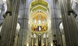 Misa en la Catedral de la Almudena, en Madrid