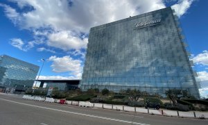 Edificio donde se encuentra la sede de Telefónica ubicada en Ronda de la comunicación, Madrid. E.P./Eduardo Parra