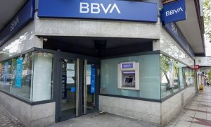 Oficina del BBVA en Madrid. E.P./Ricardo Rubio