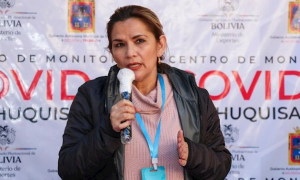 La autonombrada presidenta de Bolivia tras el golpe de Estado contra Evo Morales, Jeanine Añez./ Europa Press (ABI)